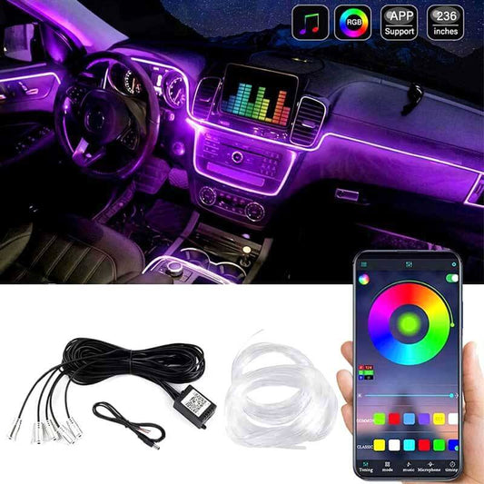 Hilo LED RGB™ Multicolor para Interior de Carro