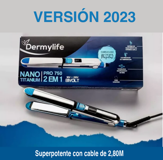 Plancha Nano titanio Pro750 - Profesional - 2 en 1 - Original