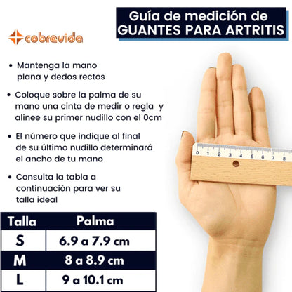 Guantes de Compresión Suave para Artritis Cobrevida® Libera tus manos del dolor